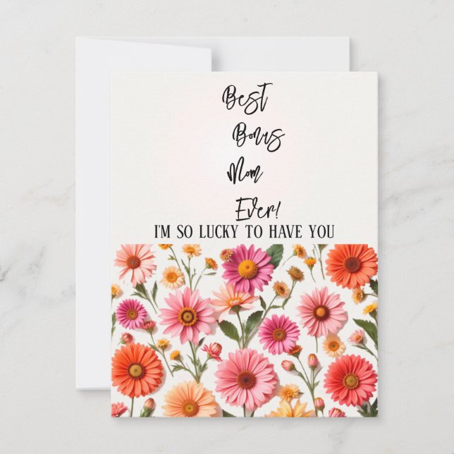 La Mejor Mamá Adicional Tarjeta del Día de la Madr (Anverso)