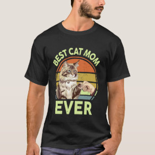 La Mejor Mamá de Gatos Maine Coon Camisetas para M