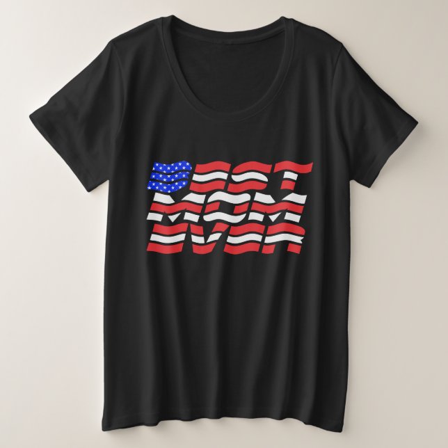 La mejor mamá de la bandera de EEUU (Anverso del diseño)