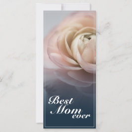 La mejor mamá de todos los tiempos con una rosa ro