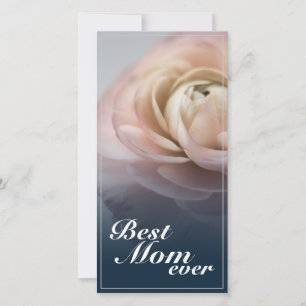 La mejor mamá de todos los tiempos con una rosa ro