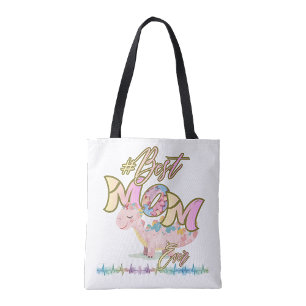 La Mejor Mamá del Mundo Bolsa de Mano de Apoyo al