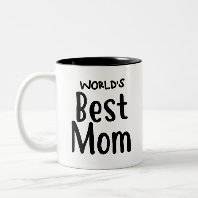 La mejor mamá del mundo - taza del té del café (Izquierda)