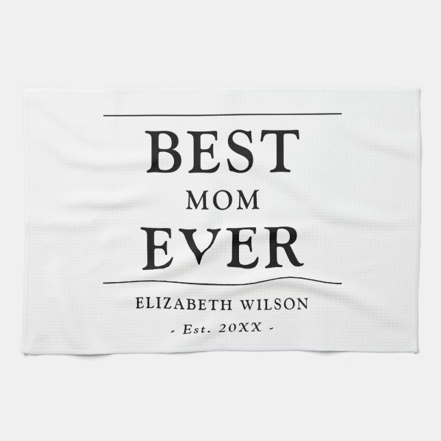 La mejor mamá jamás las madres dan toallas de coci (Horizontal)