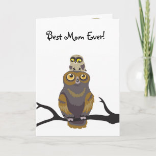¡La mejor mamá nunca! Tarjeta del día de madre del