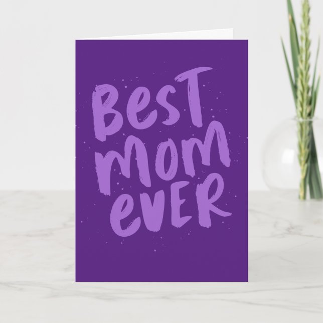 La mejor mamá siempre atrevida tarjeta del día de  (Anverso)