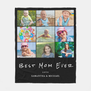 La mejor manta de Collage de fotos de mamá