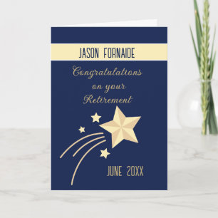 ¡La mejor opción! Tarjeta de jubilación personaliz