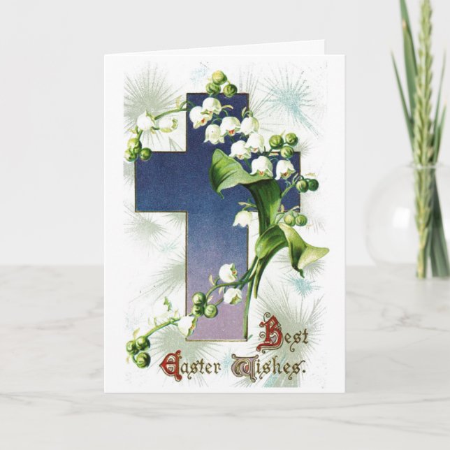 La mejor Pascua desea la tarjeta (Anverso)