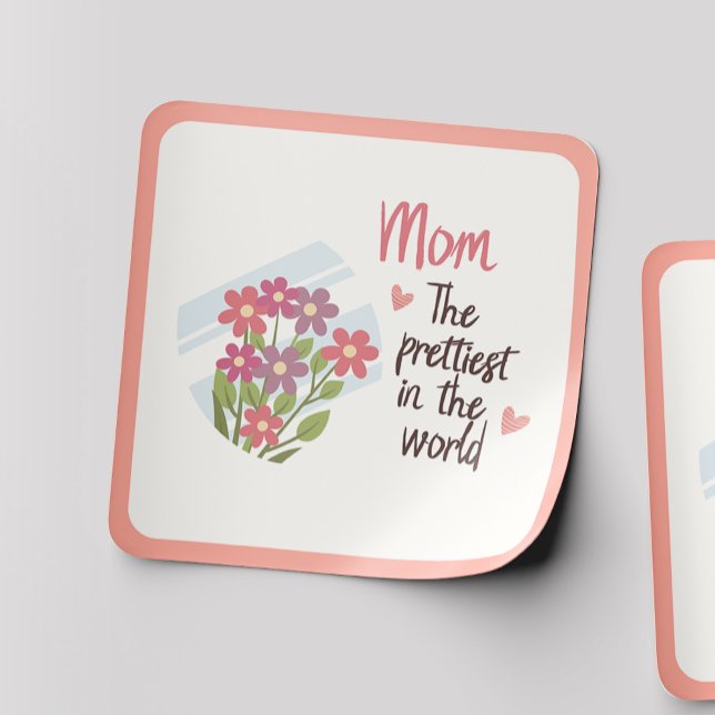La mejor Pegatina de mamá - Regalo del Día de la M (Subido por el creador)