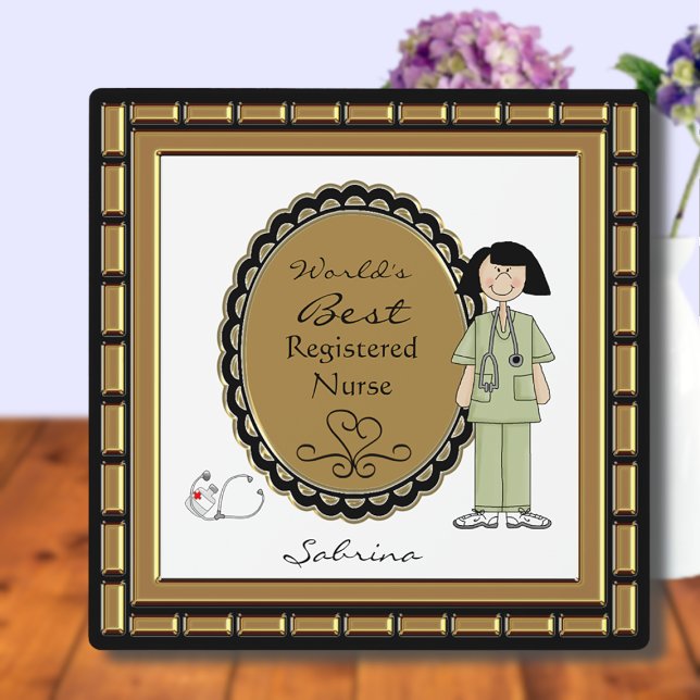 La mejor placa femenina de enfermería del mundo (Subido por el creador)