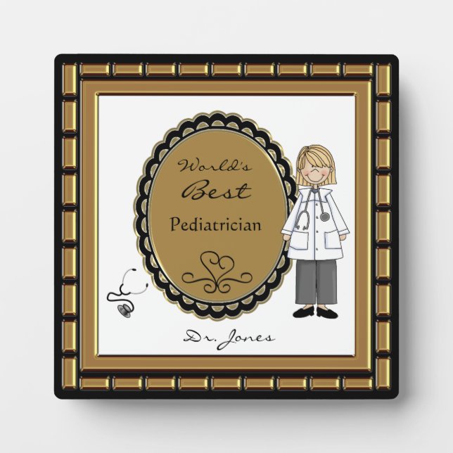 La mejor placa Médica del mundo para mujeres (Frente)