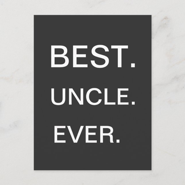 La mejor postal del tío (Anverso)