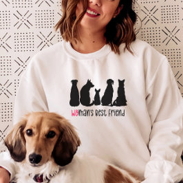 La mejor sudadera de perro amiga de la mujer