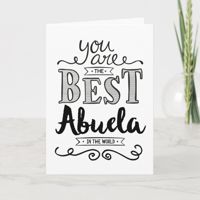 La mejor tarjeta de cumpleaños de Abuela en el mun (Anverso)