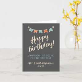 La mejor tarjeta de cumpleaños graciosa, tarjeta d