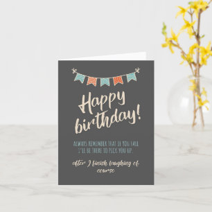 La mejor tarjeta de cumpleaños graciosa, tarjeta d