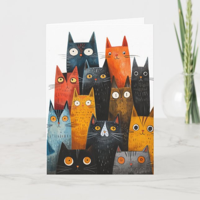 La mejor tarjeta de felicitación para gatos (Anverso)