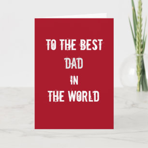 La mejor tarjeta de felicitación para papá del mun