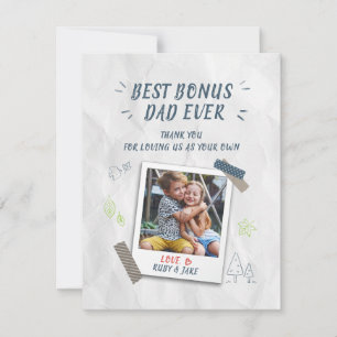 La mejor tarjeta de foto del Personalizado de papá