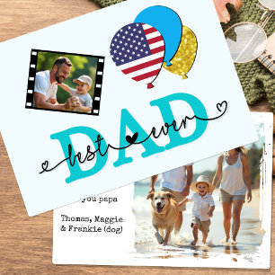 La mejor tarjeta de fotos de papá de Estados Unido