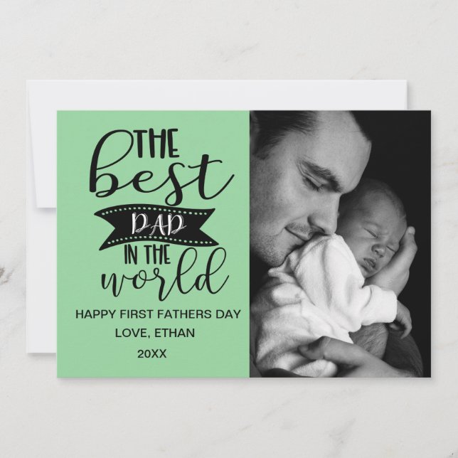 La mejor tarjeta de fotos de papá en el mundo (Anverso)