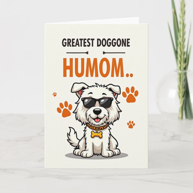 La mejor tarjeta de Humom perruna jamás (Anverso)