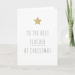 La mejor tarjeta de Navidad del profesor - lectura