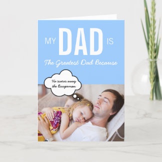 La mejor tarjeta de saludo de papá personalizado