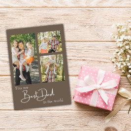 La mejor tarjeta de vacaciones del Collage de foto