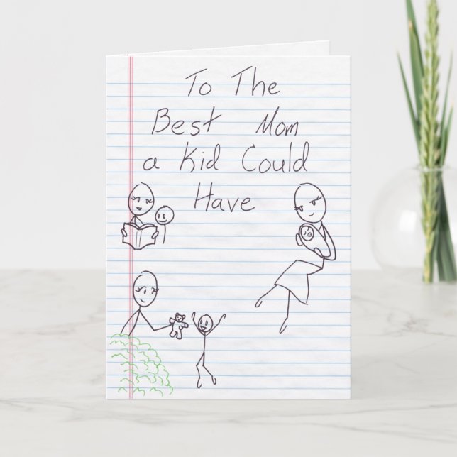 La mejor tarjeta del día de la madre (Anverso)