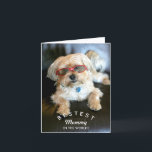 La mejor tarjeta del día de la madre de mamá Perso<br><div class="desc">La mejor tarjeta del día de la madre de mamá Personalizado Doggie</div>