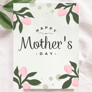 La mejor tarjeta del día de la madre floral