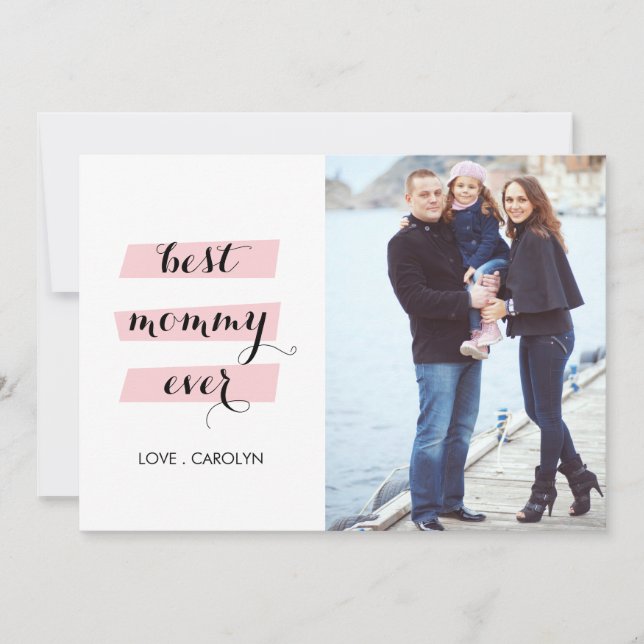 La mejor tarjeta del día de mamá de todos los tiem (Anverso)