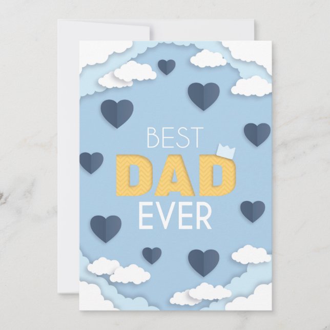 La mejor tarjeta del día del padre (Anverso)