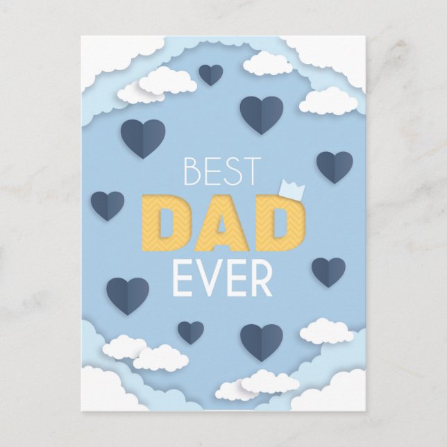 La mejor tarjeta del día del padre (Anverso)