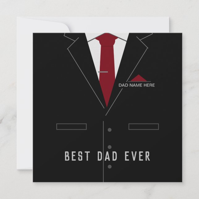 La mejor tarjeta del día del padre de DAD - Person (Anverso)