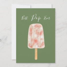 La mejor tarjeta del día del padre de Popsicle