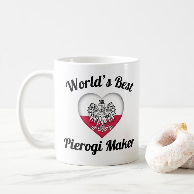 La mejor taza de café del fabricante de Pierogi (Con donut)