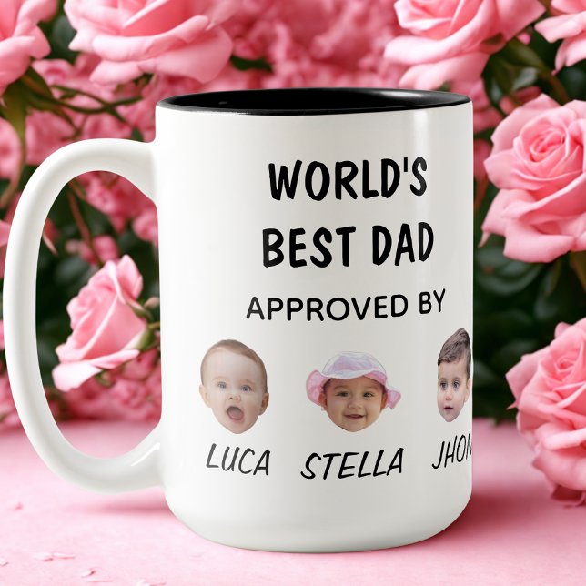 La mejor taza de papá del mundo | Personalizado Ba (Subido por el creador)