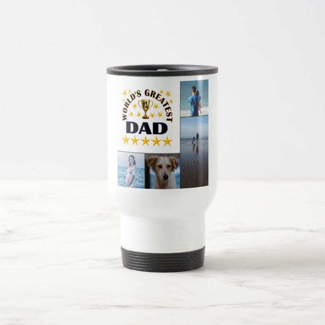 La mejor taza de viaje de papá del mundo (Centro)