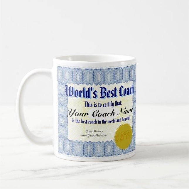 La mejor taza del certificado del coche del mundo (Izquierda)