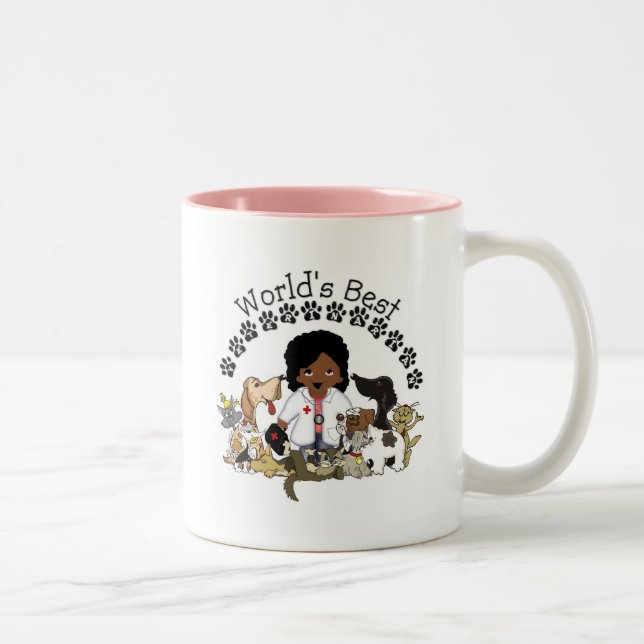 La mejor taza veterinaria del mundo - africano (Derecha)