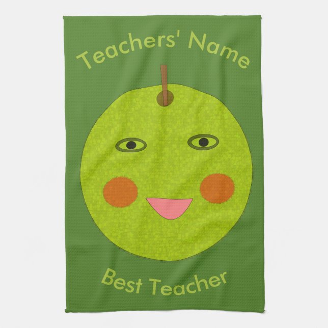 La mejor toalla de Personalizado Apple para profes (Vertical)