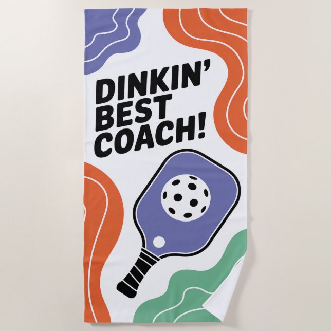 La mejor toalla de playa para entrenadores de Dink (Anverso)