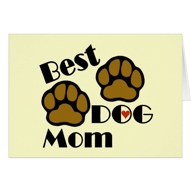 La mejores tarjeta y postal de la mamá del perro (Anverso (Horizontal))