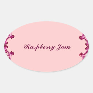 La mermelada de frambuesa conserva la etiqueta y e