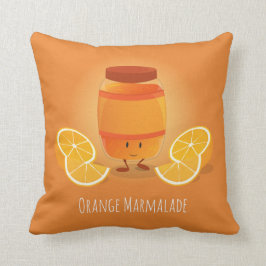 La mermelada sonriente atasc el Cojín decorativo