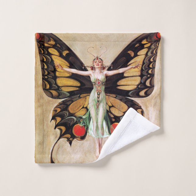 La metamorfosis de la chica flapper a mariposa 192 (Toallita)