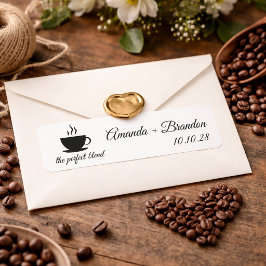 La Mezcla Perfecta Etiqueta de Café para Recuerdos